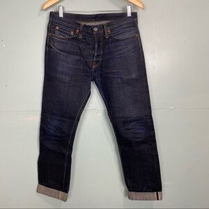 Flat Head 3002 Slim Tapered‎ Blue Dark Wash Jeans Sz 30